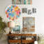Horloge murale colorée abstraite moderne - 12 po