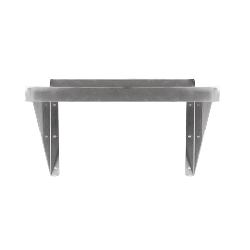 Small Stainless Steel Wall Shelf, 5" H x 10" W x 6" D