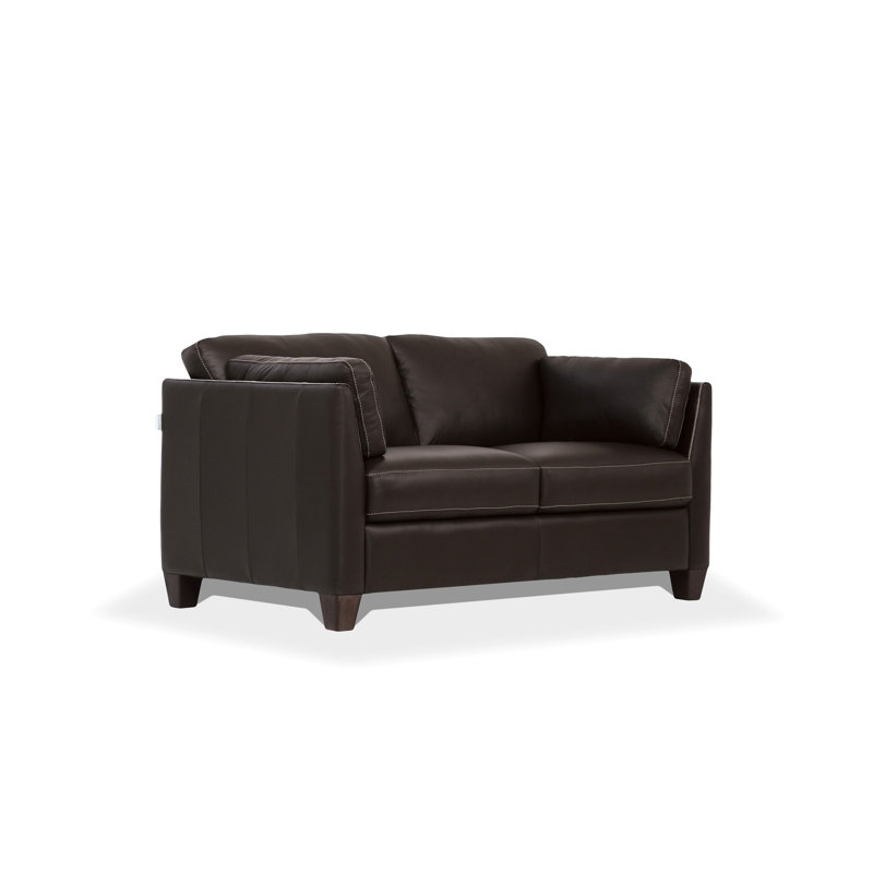 Ebern Designs Muhsin 59" Faux Leather Flared Arm Loveseat - Wayfair Canada