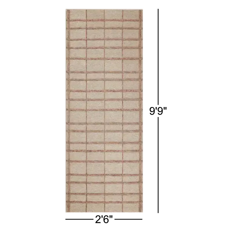 Tapis rose / rosé Chris Loves Julia x Loloi Bradley, Tapis de couloir 2 pi 6 po x 9 pi 9 po
