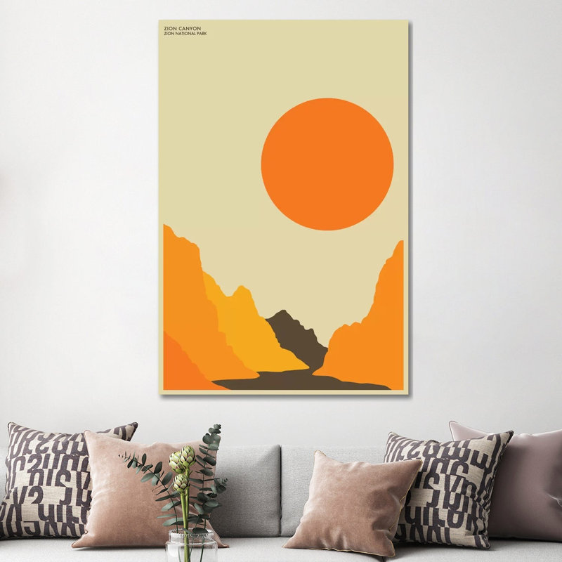 Zion by Jazzberry Blue - Print on Canvas, 66.04 cm H x 45.72 cm W x 3.175 cm D, Wrapped Canvas