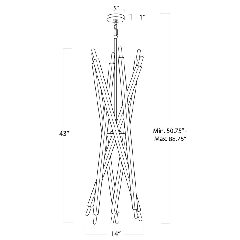 Viper Chandelier, Oil Rubbed Bronze