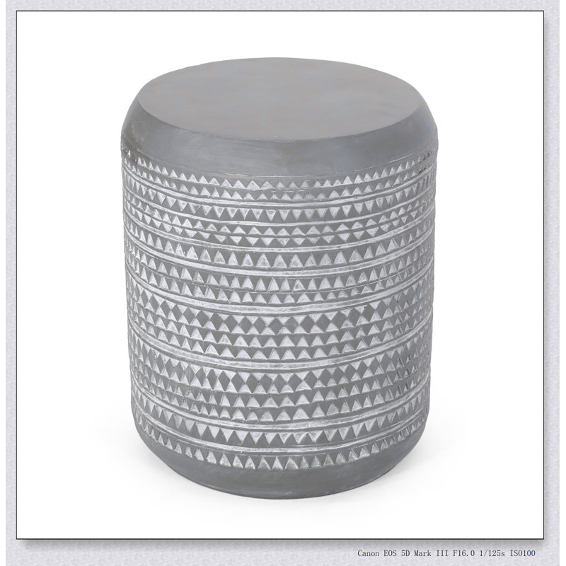 Table d'appoint d'extérieur en béton léger