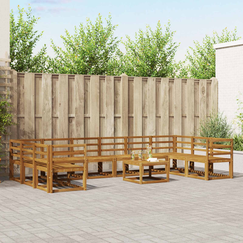 363cm Wide Patio Sectional Set