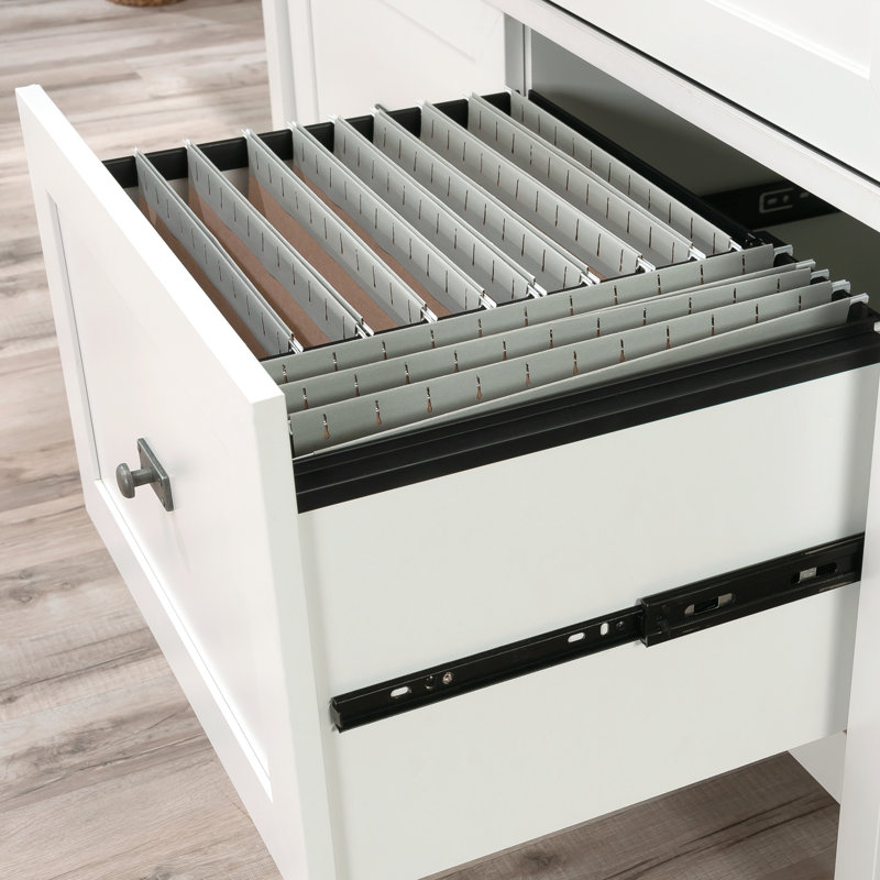 Emmit 42.16'' Wide 2 - Drawer Storage Cabinet with Cable Management