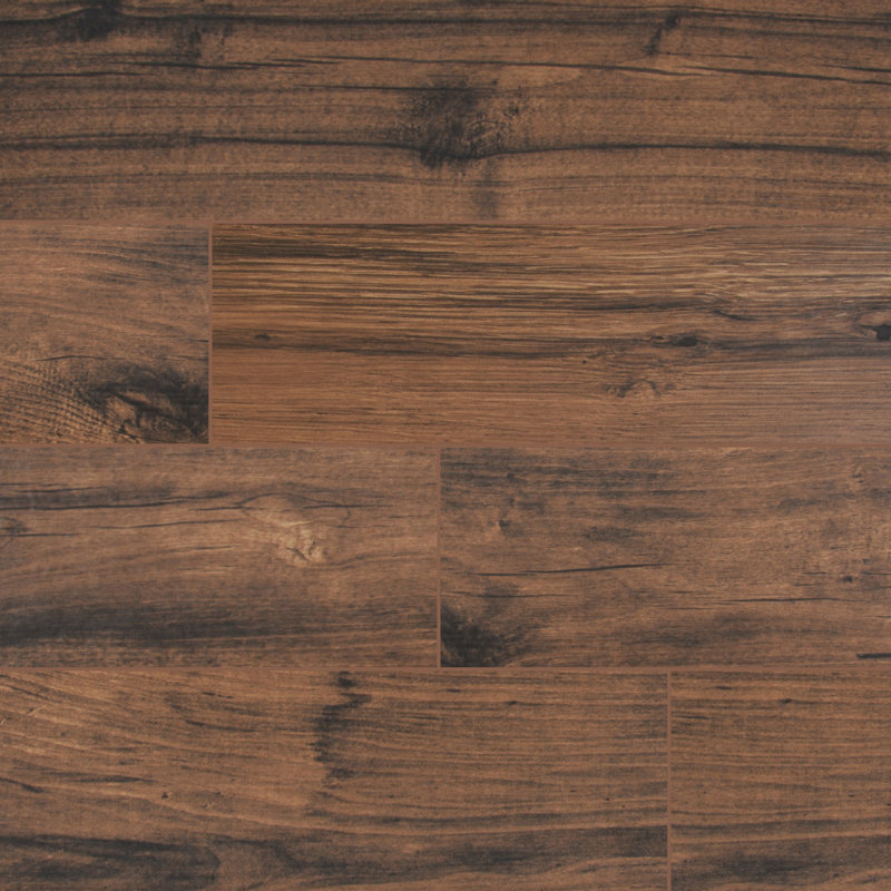 Carrelage mural en porcelaine mat 6 po x 36 po Juniper, Sépia