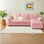 Canapés modulaires confortables, tissu chenille, style moderne pour le salon