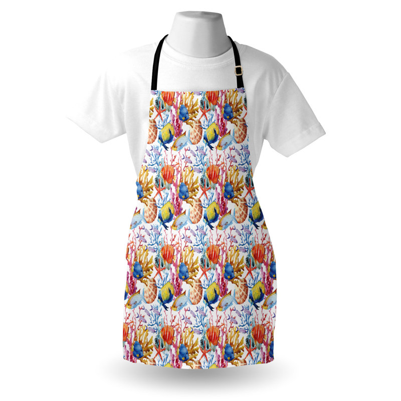 Multicolore, tablier de poisson East Urban Home