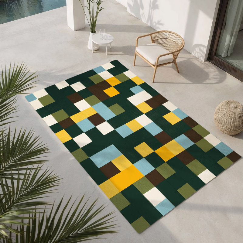Tapis d'intérieur et d'extérieur Digital Dunes, Rectangle 3' x 5'