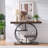 41.3" Industrial Sofa Console Table With 2-Tier Storage Shelves-335230749
