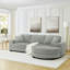 Canapé-lit modulaire rembourré en velours Corduroy-1236850417
