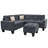 Upholstered L-Shaped Sectional Left Hand Facing-25657825