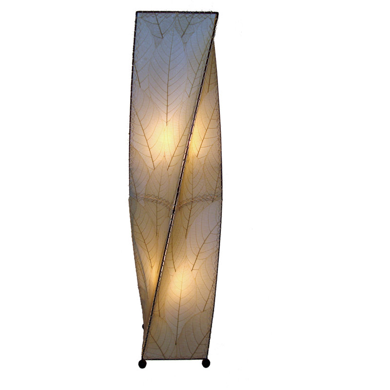 Conrado 48'' Black Novelty Floor Lamp, Natural