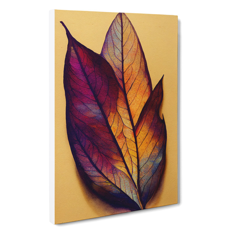 Enthralling Leaves - Wrapped Canvas, 50cm H x 35cm W x 3cm D