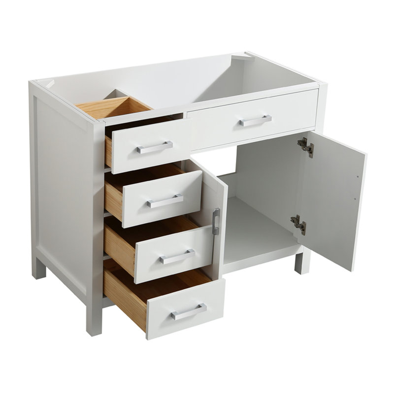 Petrel 42'' Single Bathroom Vanity Base Only, White