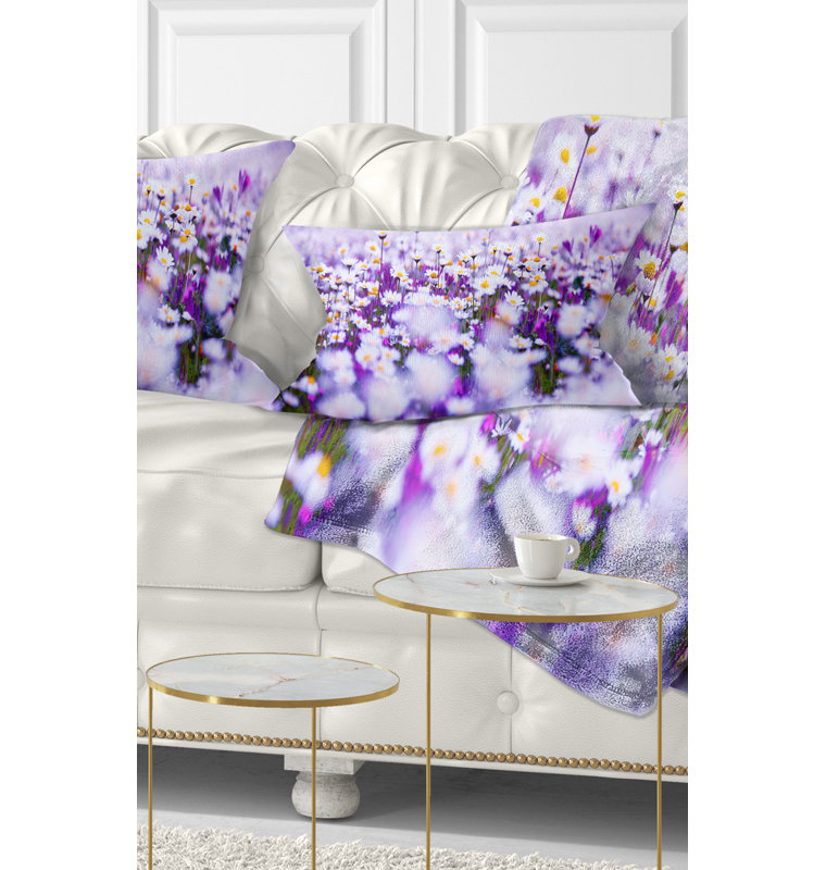 Coussin lombaire à montage sur le terrain floral