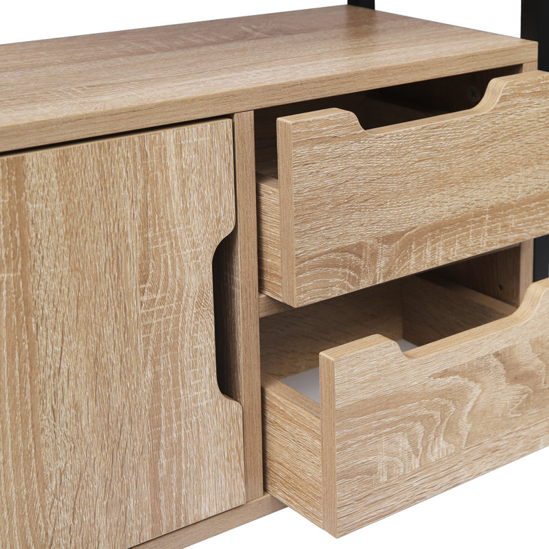 120cm H x 58cm W Standard Bookcase, Light Wood