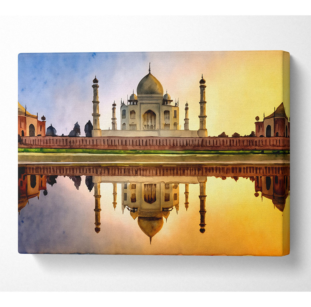 Taj Mahal Indien - Kunstdrucke auf Leinwand - Wrapped Canvas