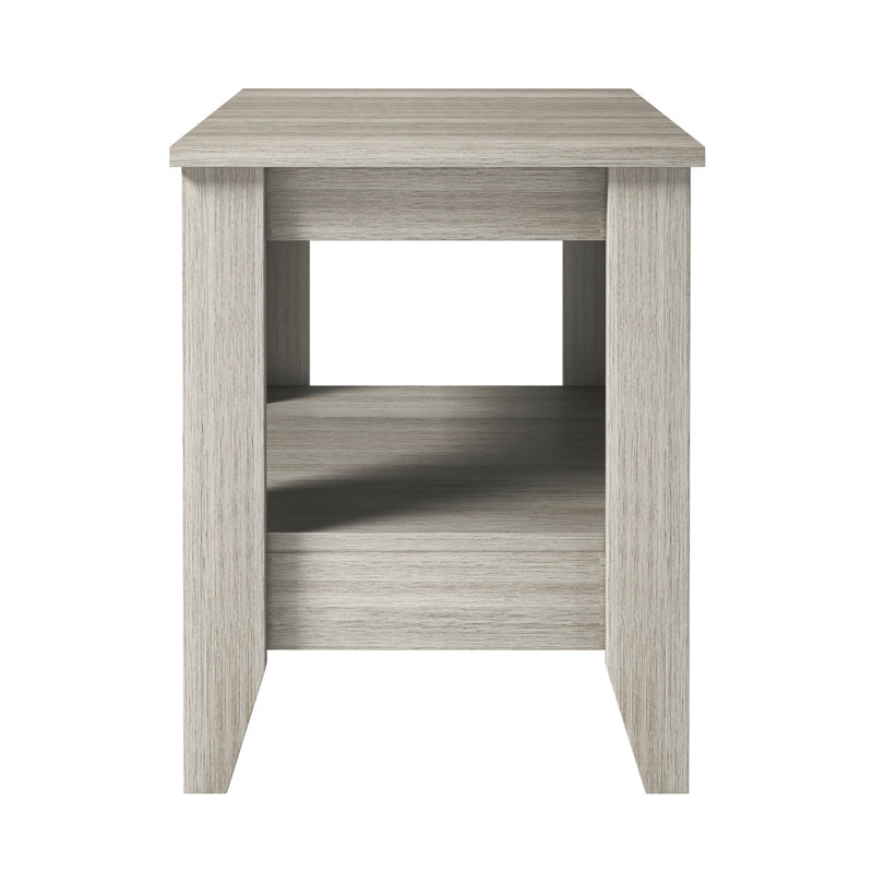 Boyd Prato Classic Manufactured Wood Low Profile Nightstand, Gray