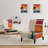 Brechta Vibrant Curve Design II - Velvet Upholstered Modern Slipper Chair-71876104
