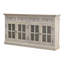 Buffet Woodstone, 4 tiroirs, 4 tablettes, blanc