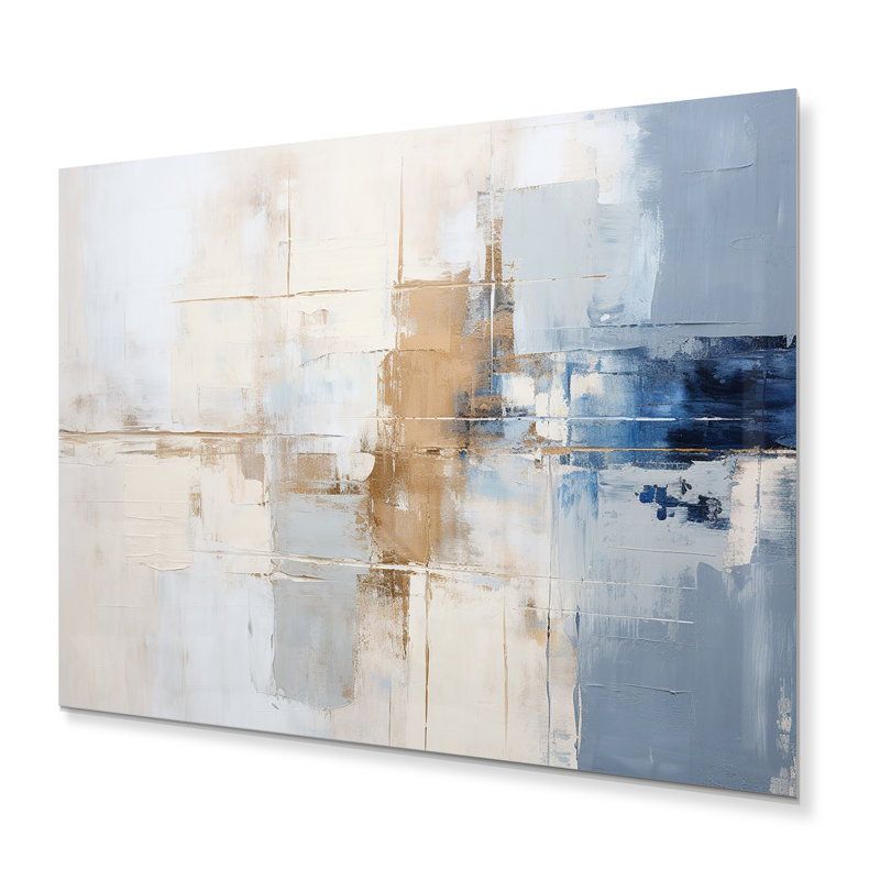 - Abstract Metal Wall Art Prints, 34" H x 44" W x 1.5" D