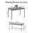 Fauste 4 - Person Four Leg Dining Set-90938468-90938471-90938467