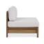Stratton Armless Outdoor Patio Lounge Chair In Beechwood With Sunbrella Cushions By Real Flame-469295934