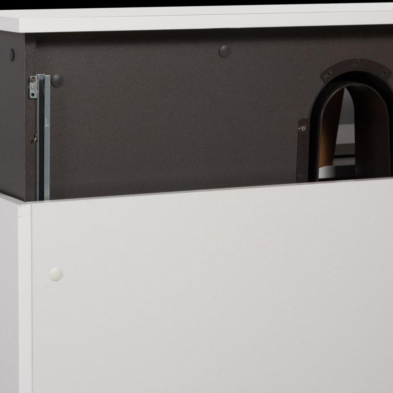 Meuble-lavabo mural moderne pour salle de bain, Blanc