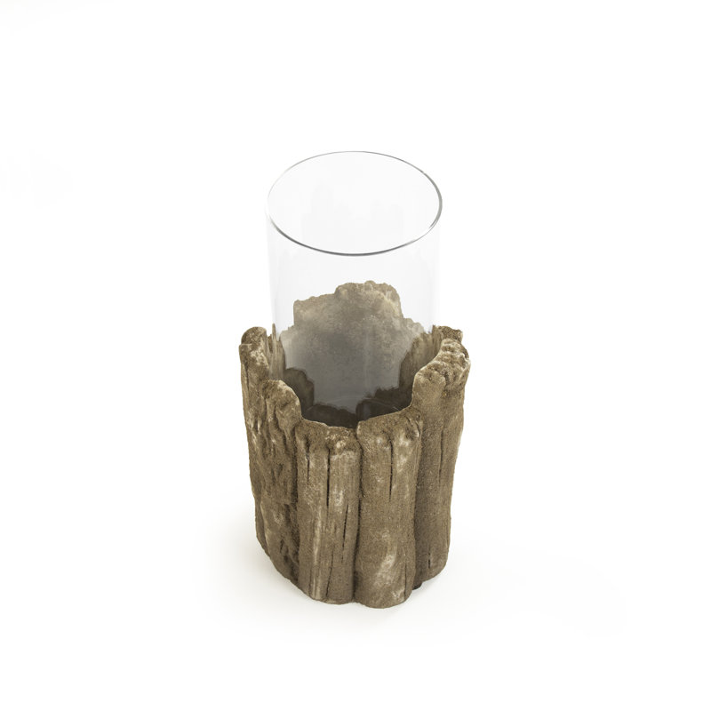 Candlestick, 5.5" H x 11" W x 5.5" D