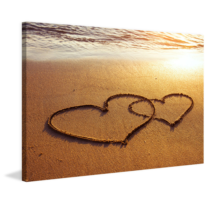 Double Hearts - Wrapped Canvas Print, 41 cm H x 61 cm W x 3.81 cm D