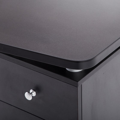 Classic Manicure Table with Wheels and drawers, Vanity Makeup Desk