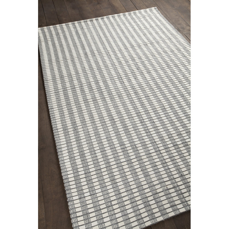 Tapis de zone ivoire tissé à la main Allerdale, Rectangle 5 pi x 7 pi 6 po