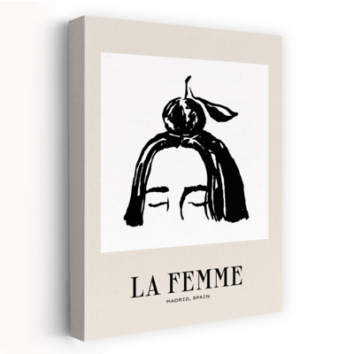 Lafemmecollectionno02 Contemporary Wall Art Print 1 Piece Wrapped Canvas Wall Art