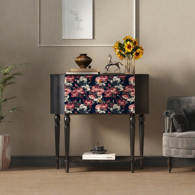 Buffet 33,5 "de style rétro, Noir