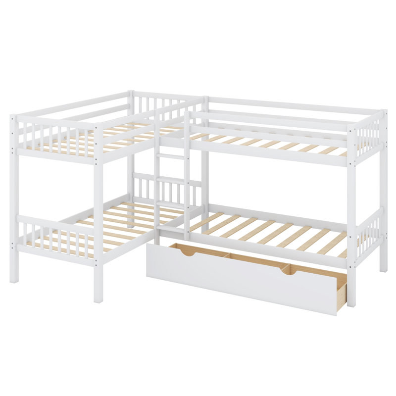 Lit pour enfant Jasalynn, Blanc