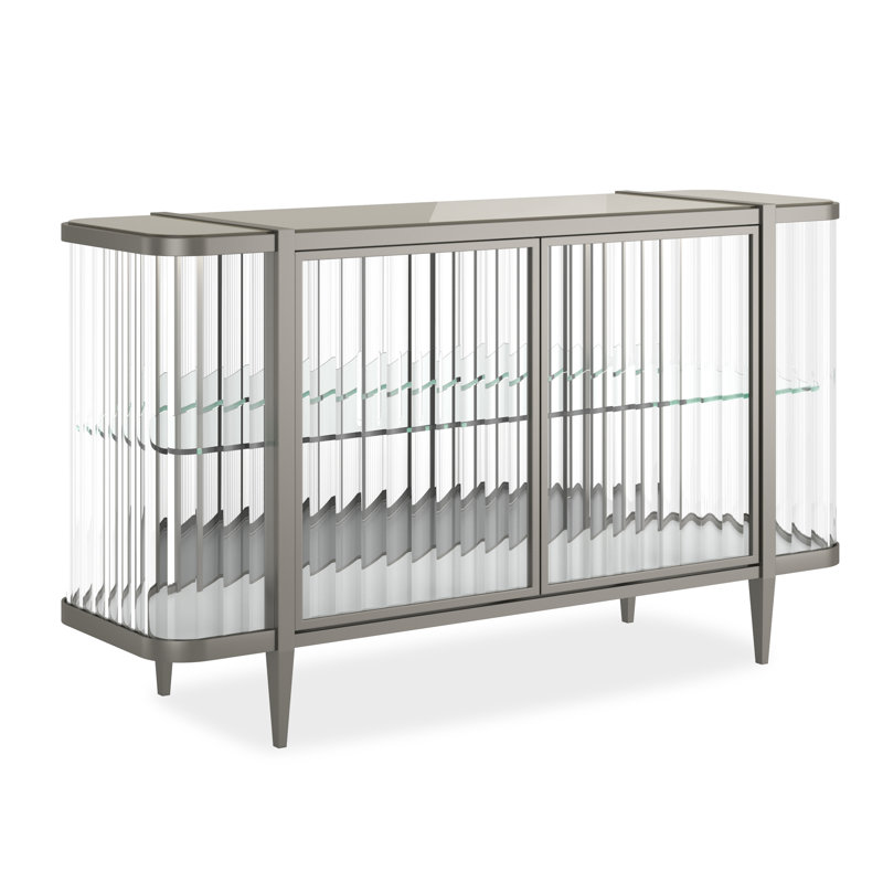 Stop and Stare 59 in. W Sideboard, Silver
