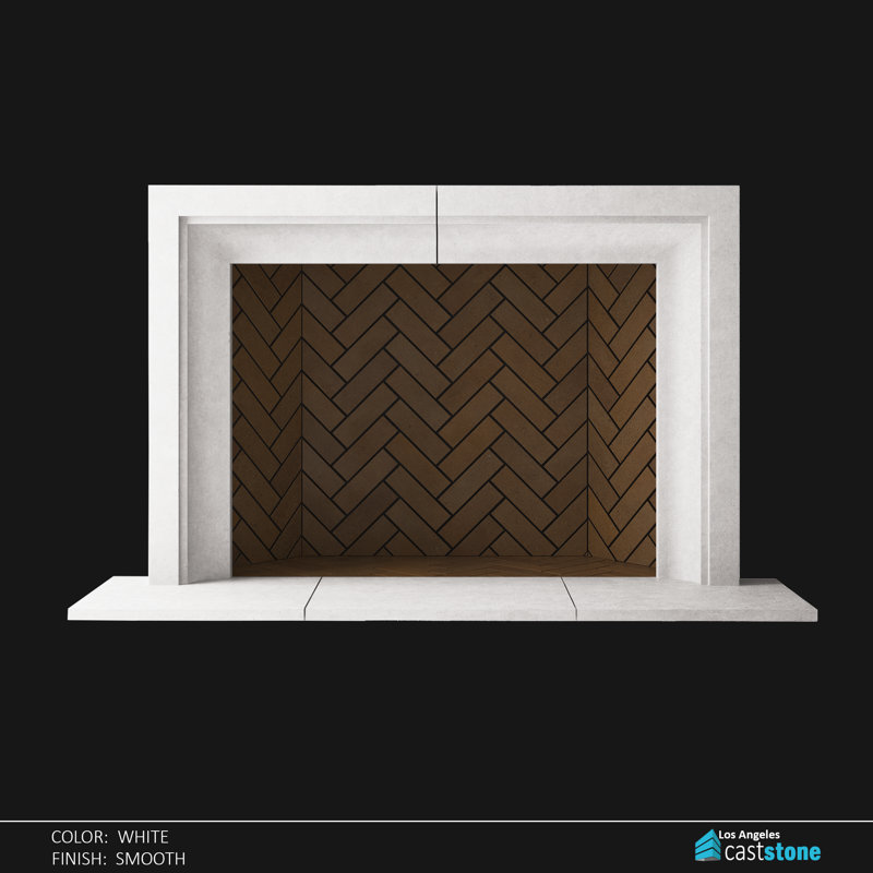 Rio Fireplace Surround, White Smooth