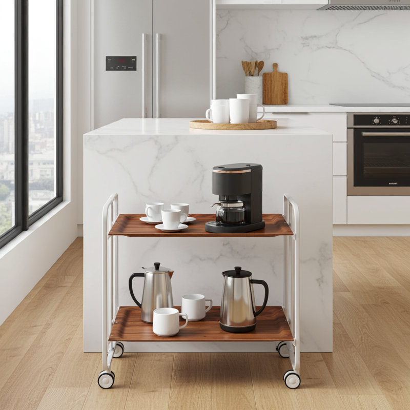 Mald Serving Cart, Grey, Cedar