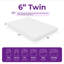 Matelas moyen en mousse viscoélastique 6 "-1030836165
