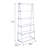 Modern 6-shelf Bookshelf In White And - Stylish Storage Choice Versatile Home Decor