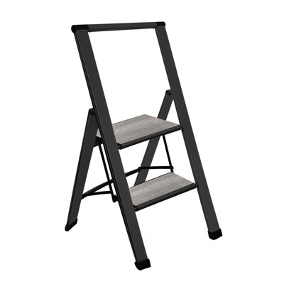 Sorfey Step Ladders 2 - Step Aluminum Lightweight Folding Step Stool