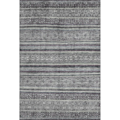 Premium Machine Washable Lampkins AMF1644 Stripes Rug