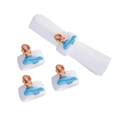 Mermaid Napkin Ring S/4