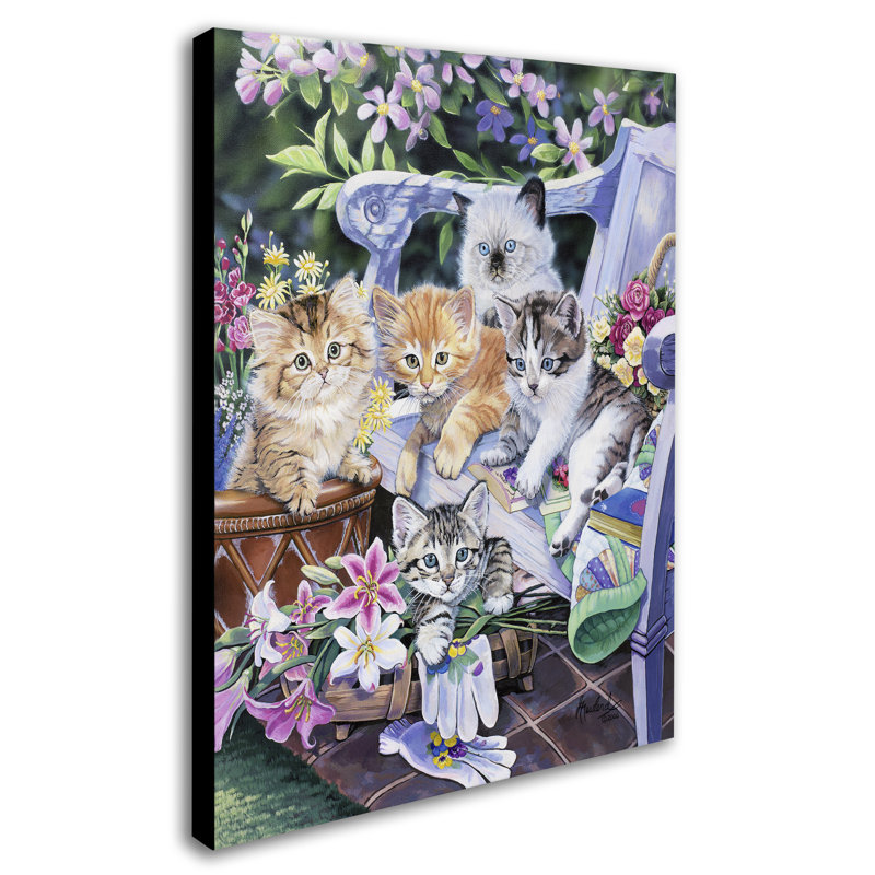 « purfect jardinage copains », impression sur toile tendue, H 24 po x l 18 po x P 2 po