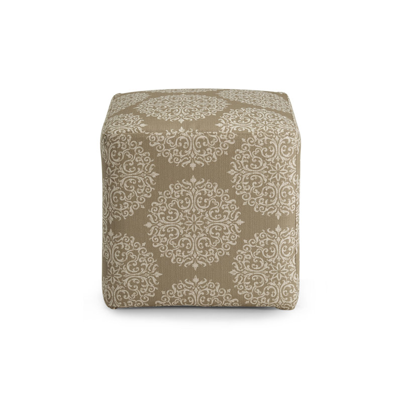 Gaiser Upholstered Ottoman, Pearl