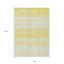 Tapis extérieur lavable rayé jaune et ivoire 10 pi x 14 pi