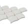 Nabi Fishscale 3X4" Crackled Glossy Glass Mosaic Tile