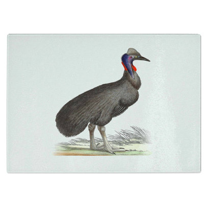 Tempered Glass Cassowary Bird Chopping Board