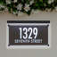 Metallic Crystal LED Lighted Futura Engraved 2-Line Address Sign-1695041585-1695041584